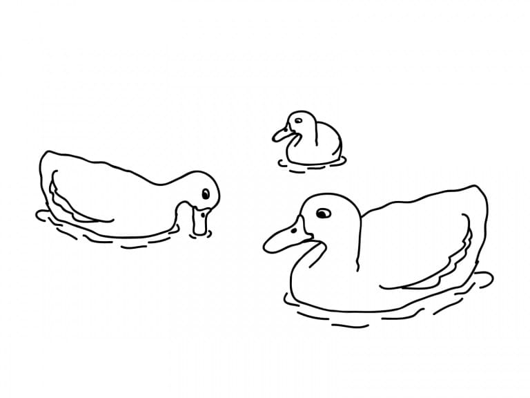 Ente gratis Bild ausmalbilder
