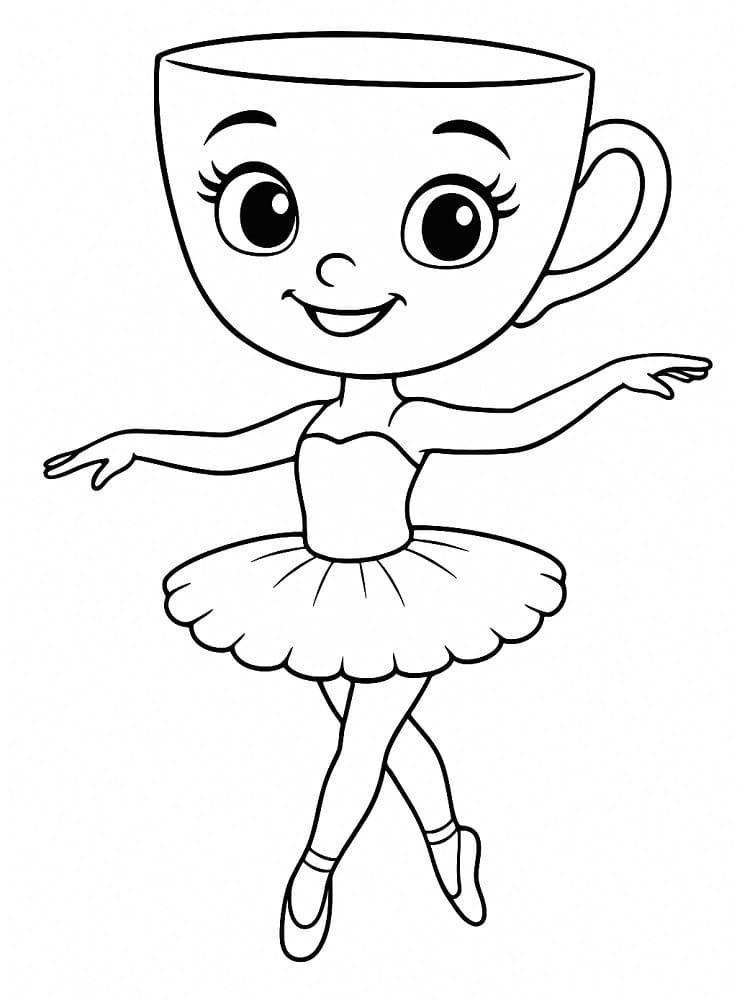Erstaunliche Ballerina Cappuccina ausmalbilder