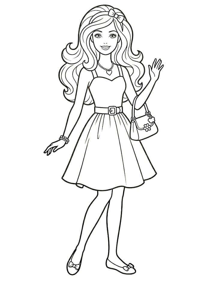 Erstaunliche Barbie ausmalbilder