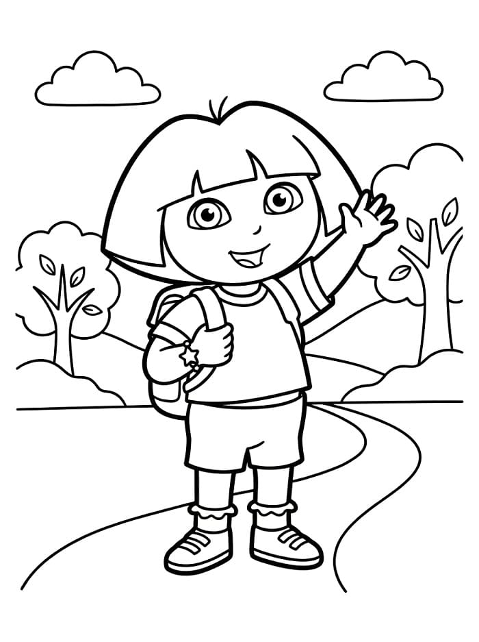 Erstaunliche Dora ausmalbilder