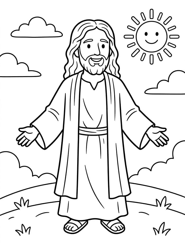 Erstaunlicher Jesus ausmalbilder