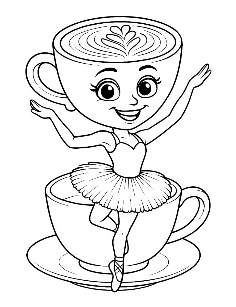 Fantastische Ballerina Cappuccina Figur ausmalbilder