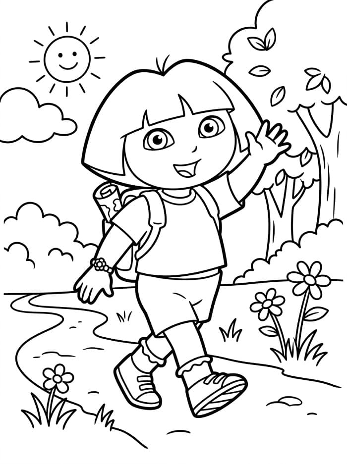 Fantastische Dora ausmalbilder