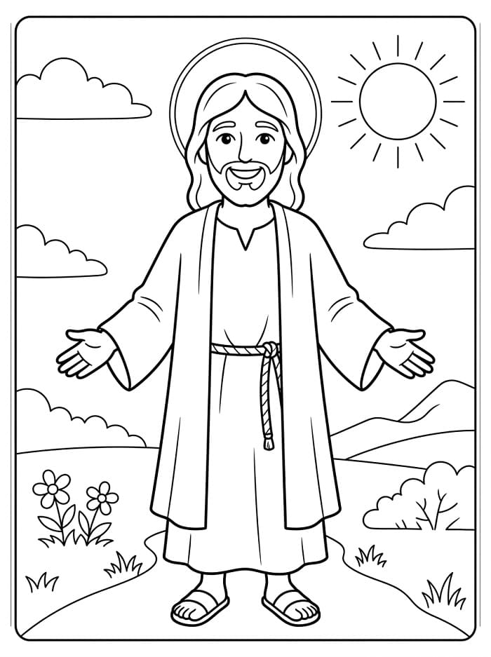 Fantastischer Jesus ausmalbilder