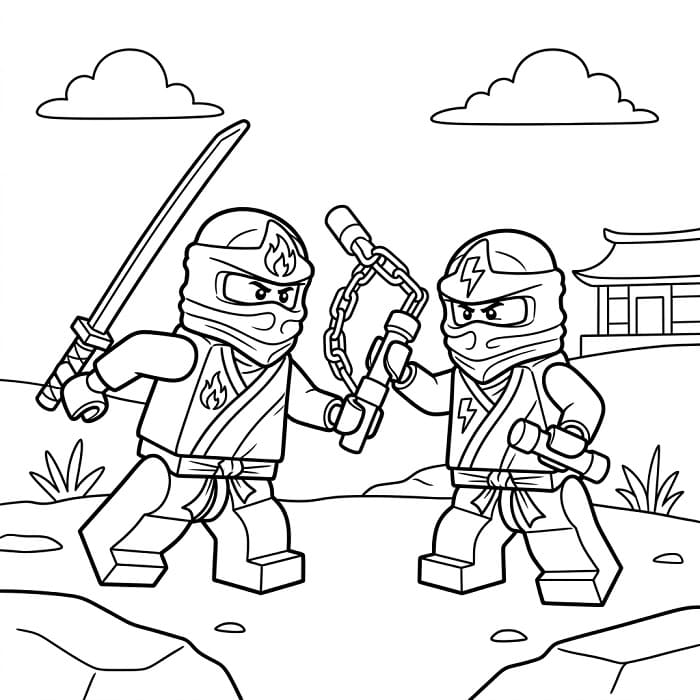 Lego Ninjago ausmalbilder