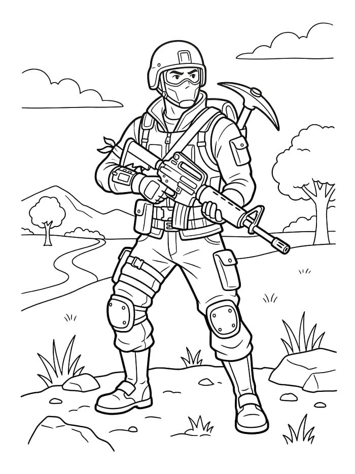 Fortnite Charakter ausmalbilder