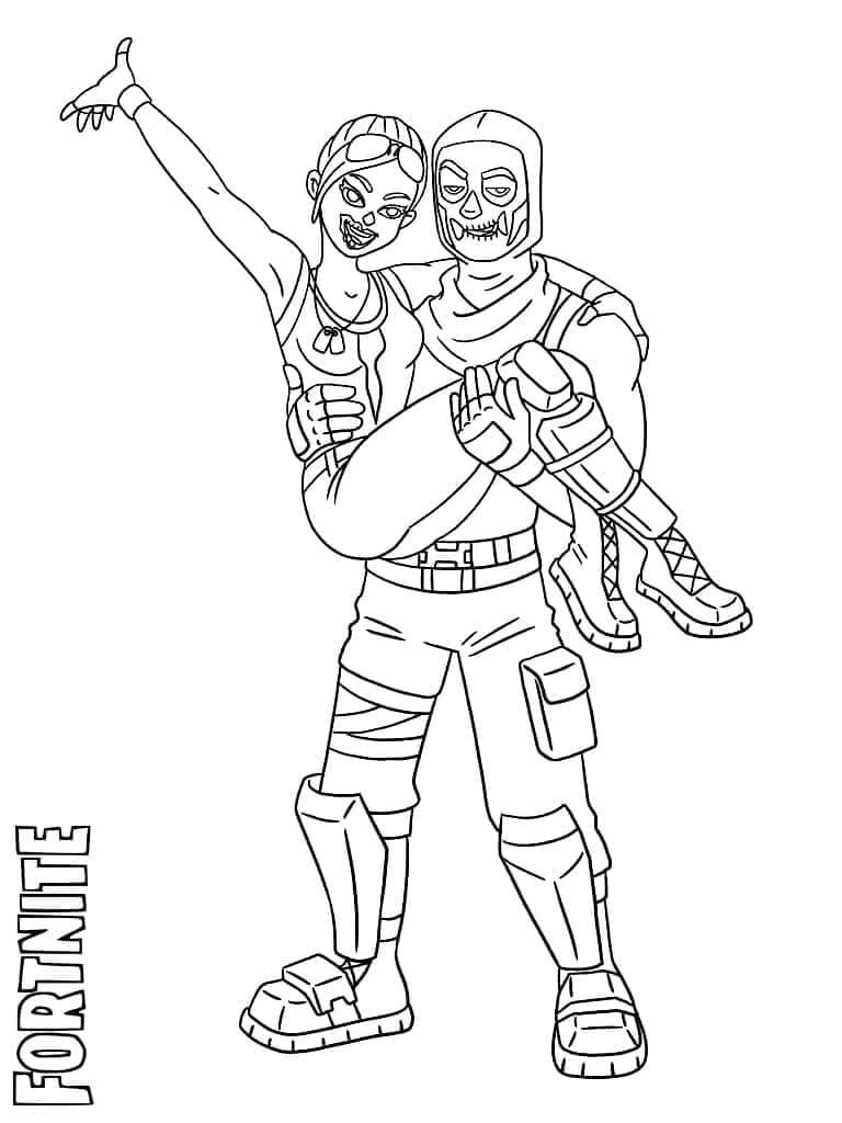 Fortnite Halloween ausmalbilder