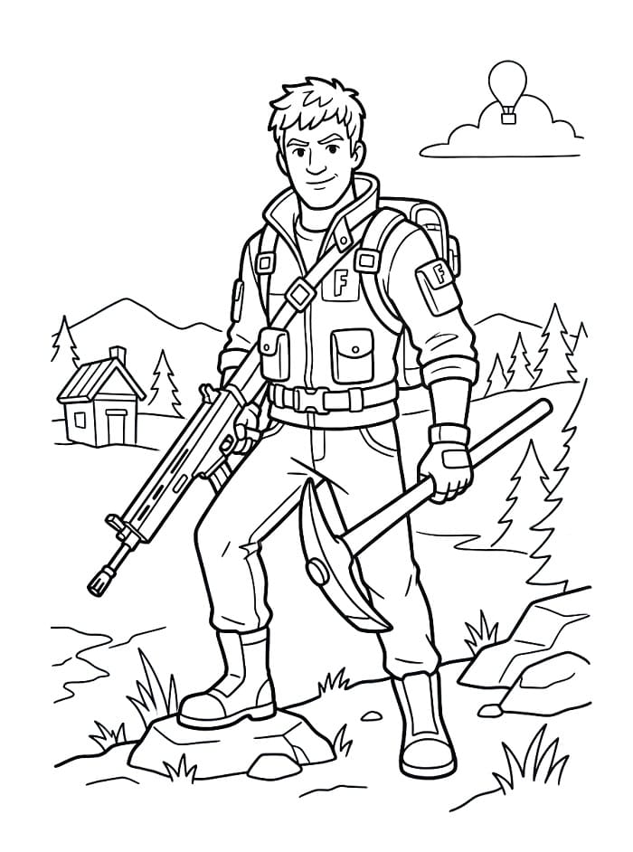 Fortnite zum Ausdrucken ausmalbilder