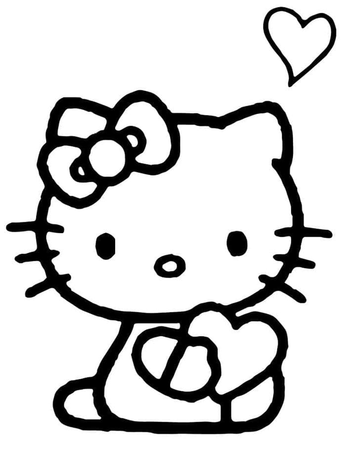 Freundliche Hello Kitty ausmalbilder