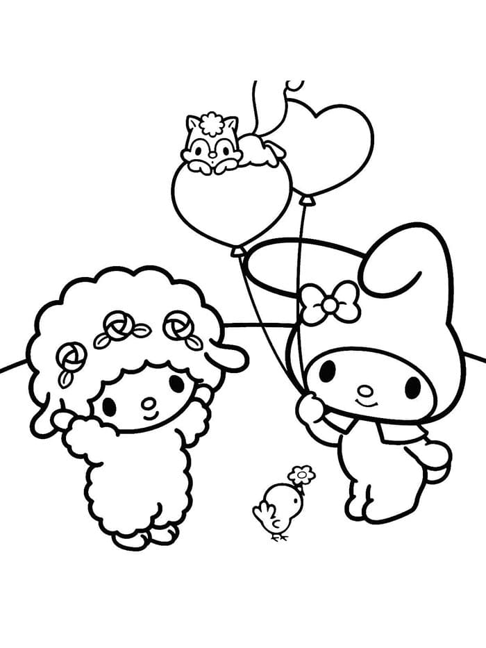 Freundliche My Melody ausmalbilder