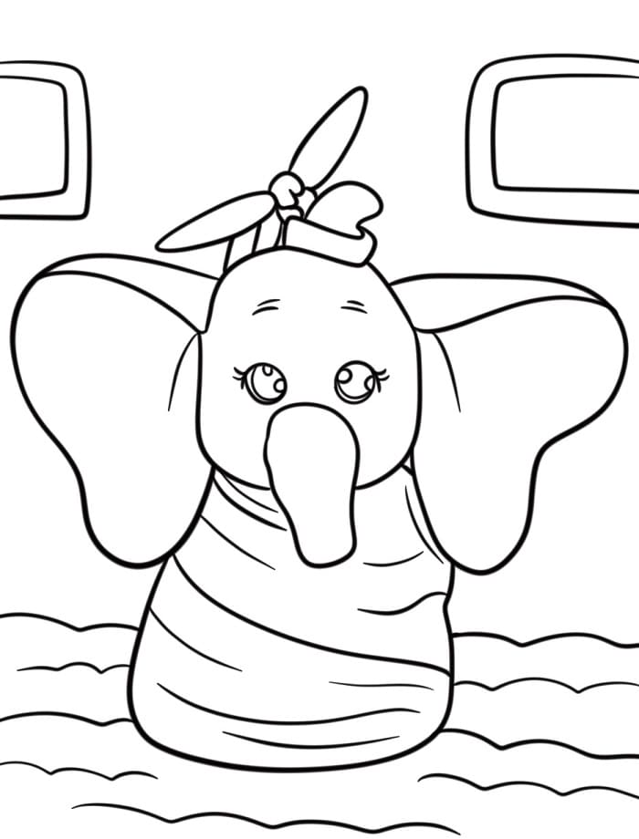 Freundlicher Dumbo ausmalbilder