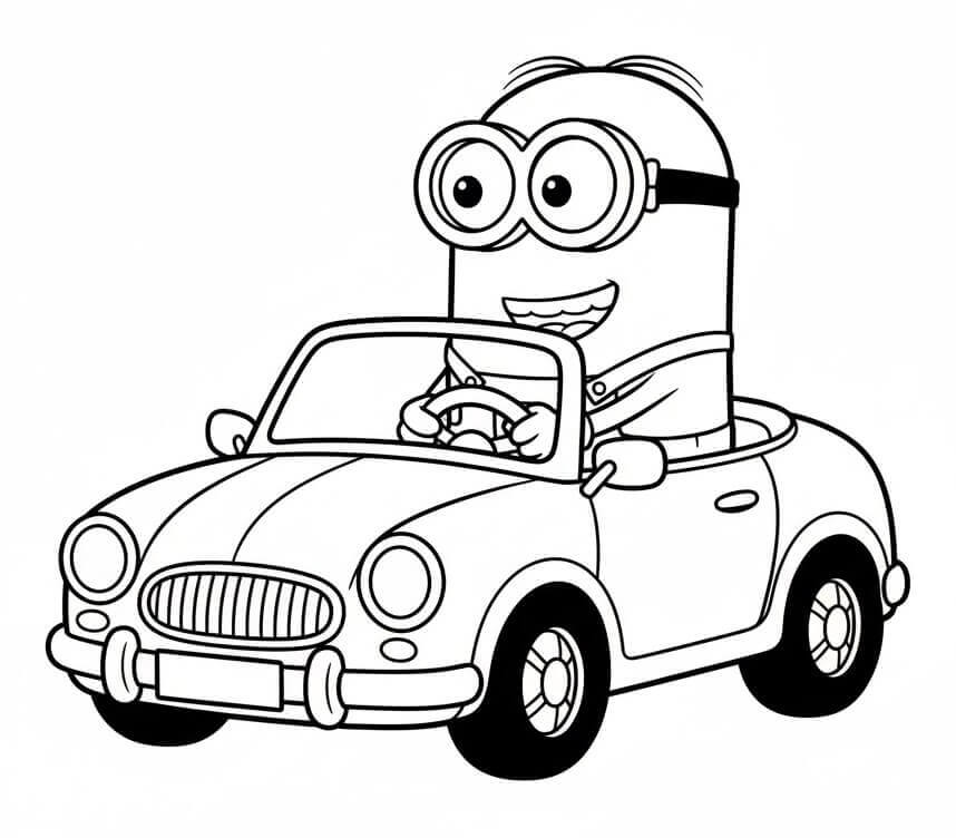 Fröhlicher Minion ausmalbilder