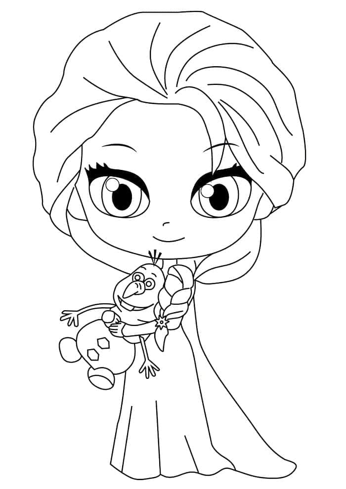 Gratis druckbare Elsa ausmalbilder