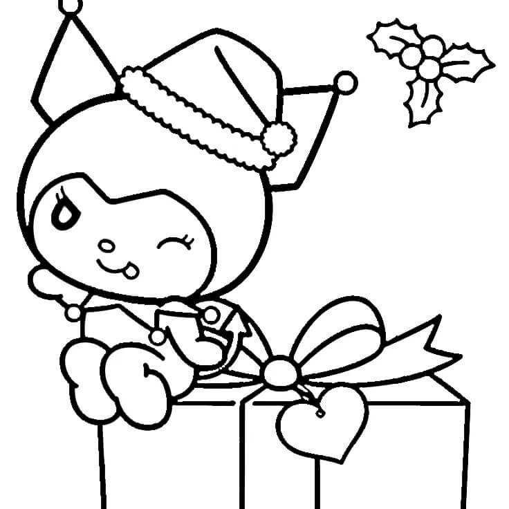 Gratis druckbare Kuromi ausmalbilder