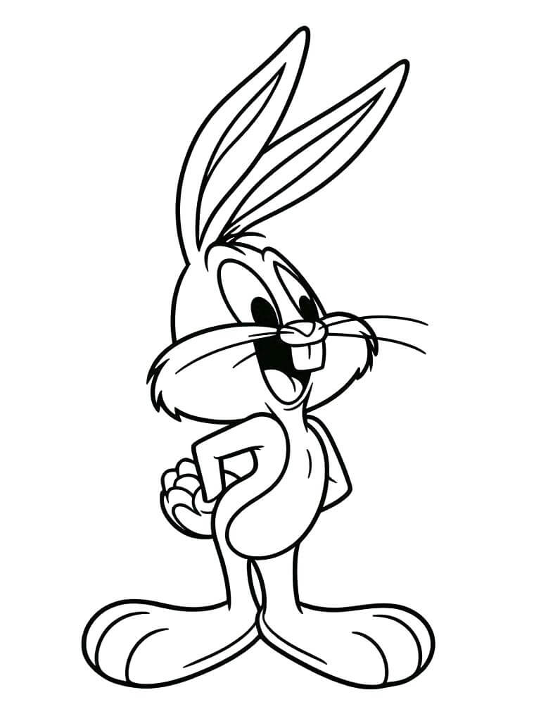 Gratis druckbarer Bugs Bunny ausmalbilder