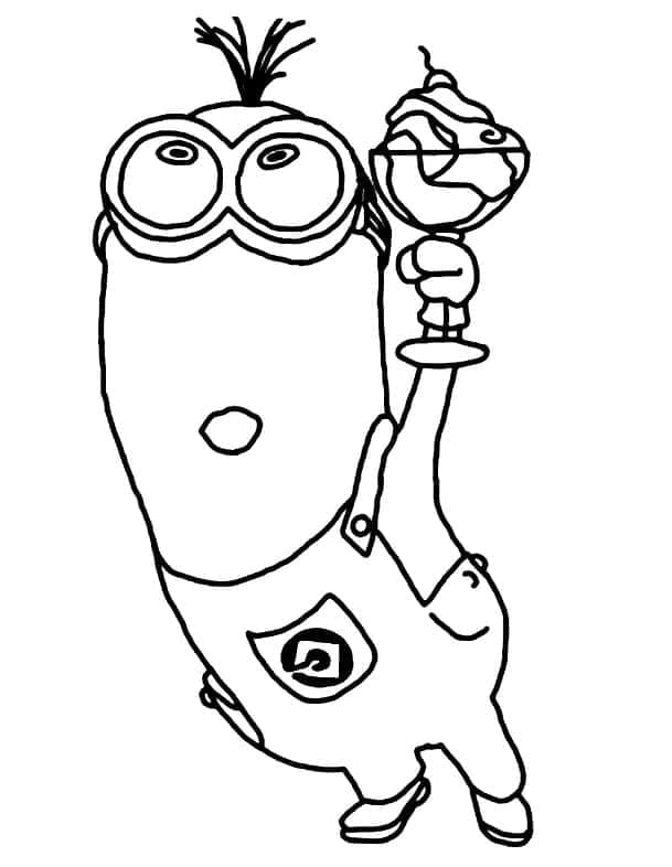 Gratis druckbarer Minion ausmalbilder