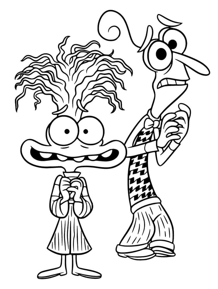 Gratis druckbares Alles steht Kopf ausmalbilder