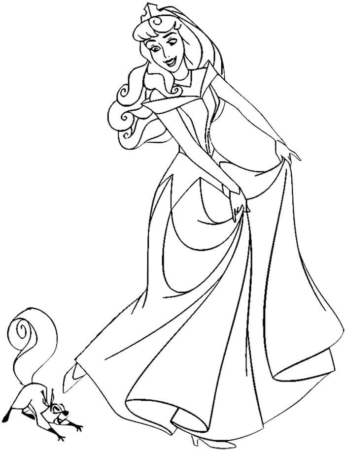 Gratis druckbares Dornröschen ausmalbilder