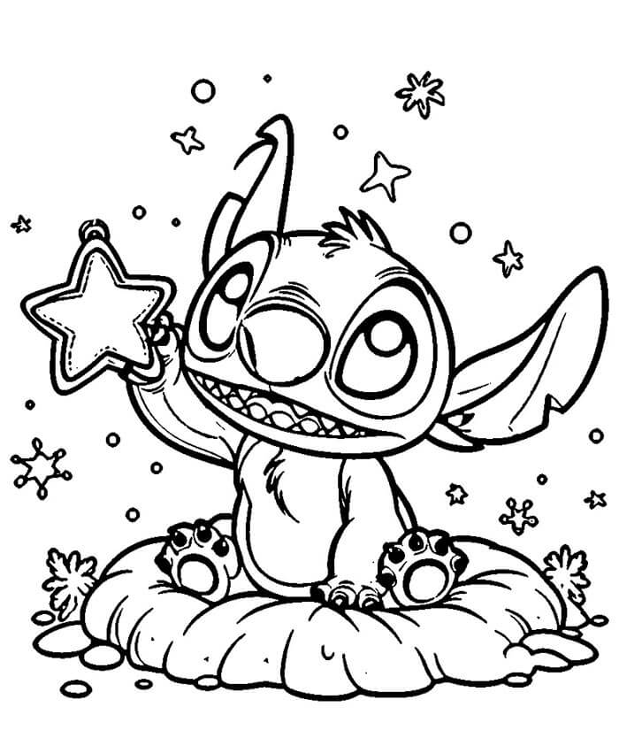 Gratis druckbares Lilo und Stitch ausmalbilder