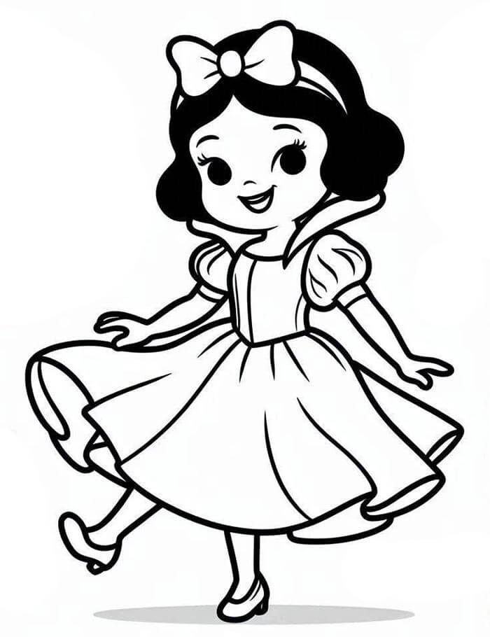 Gratis druckbares Schneewittchen ausmalbilder