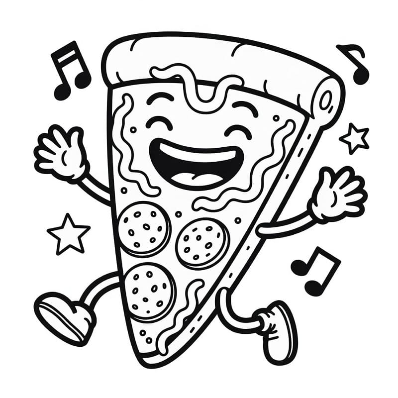 Gute Pizza ausmalbilder