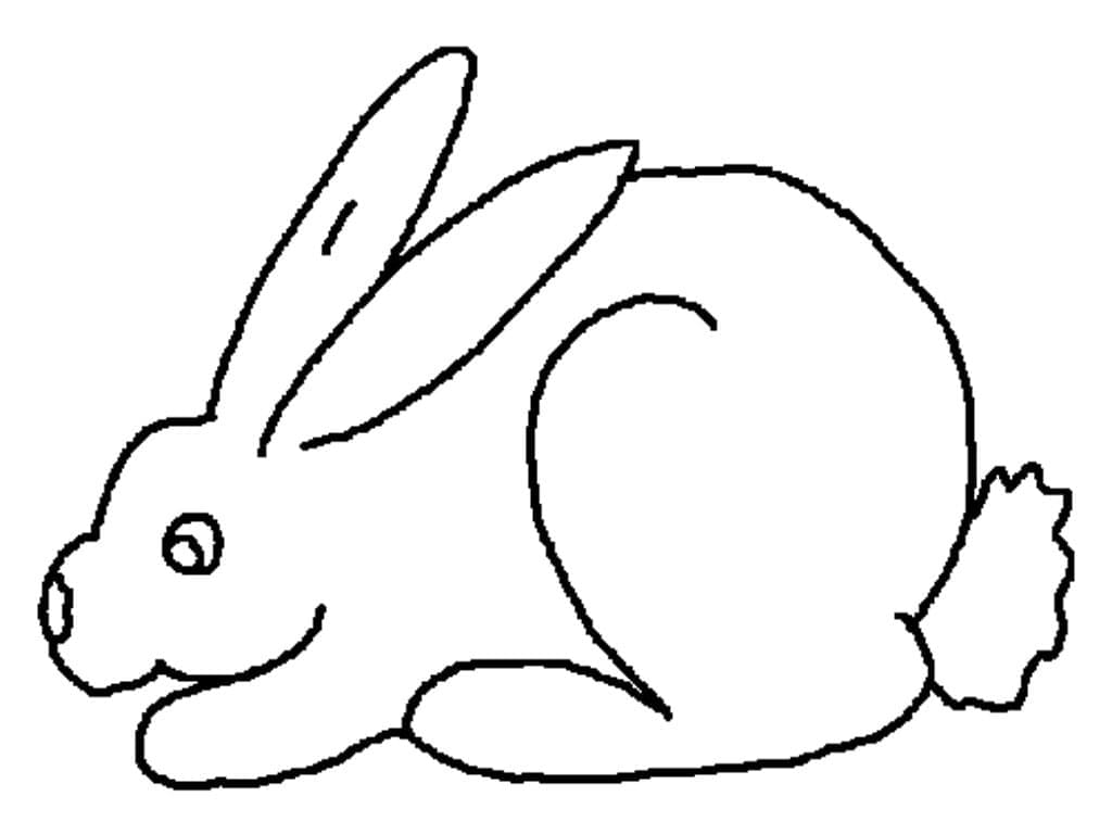 Hase für 3-jährige Kinder ausmalbilder