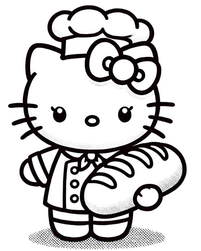Hello Kitty druckbares Bild ausmalbilder
