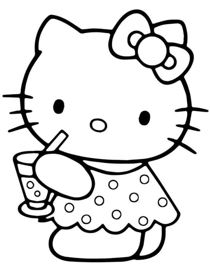 Hello Kitty für 2-jährige Kinder ausmalbilder
