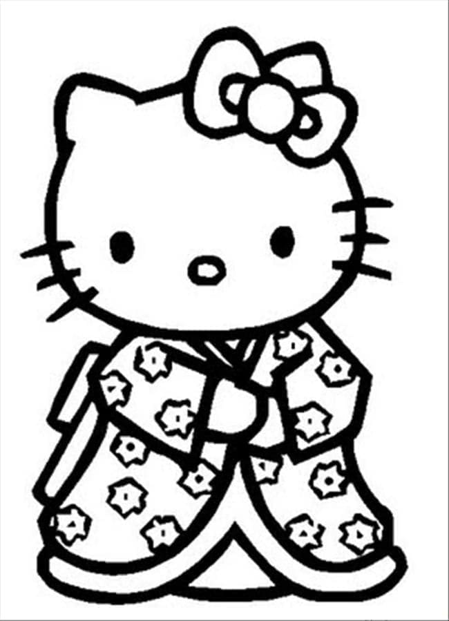 Hello Kitty für Kinder ausmalbilder