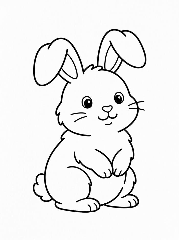 Hübscher Hase ausmalbilder
