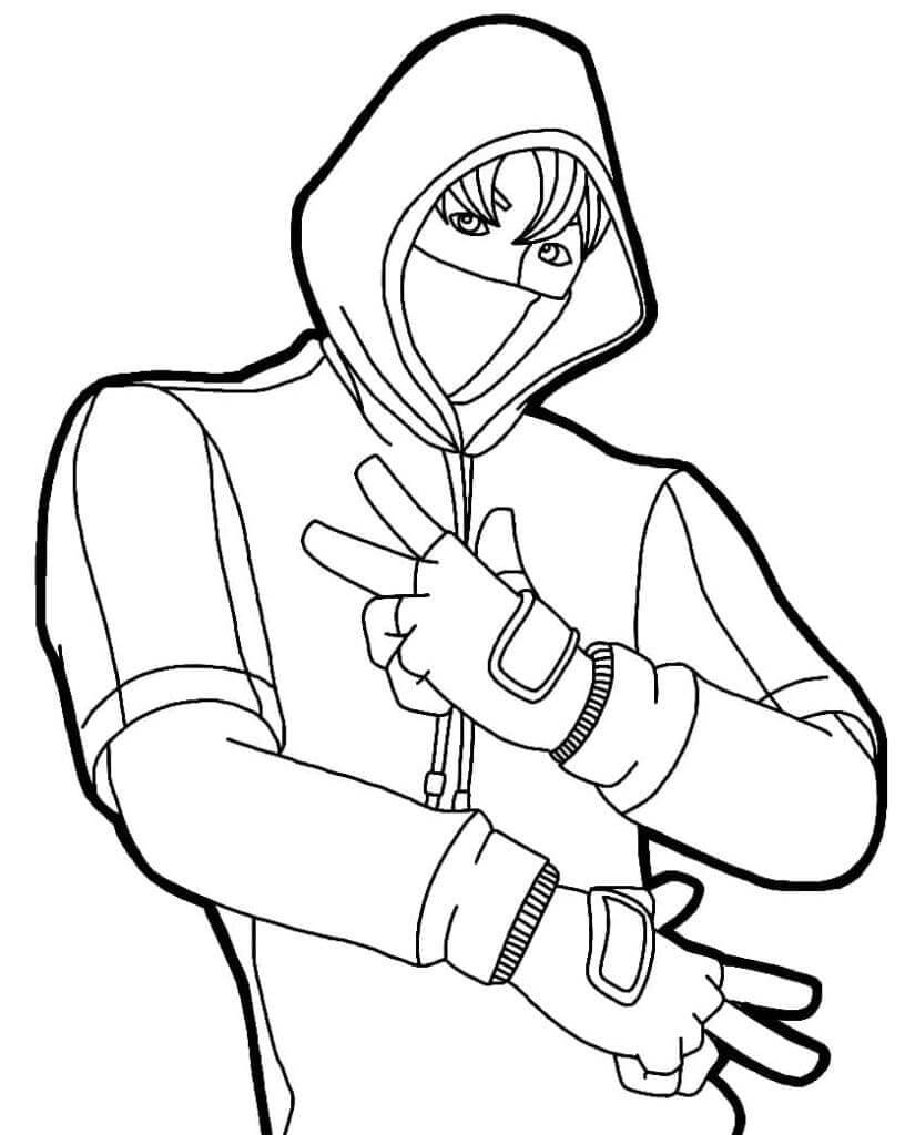 IKONIK aus Fortnite ausmalbilder