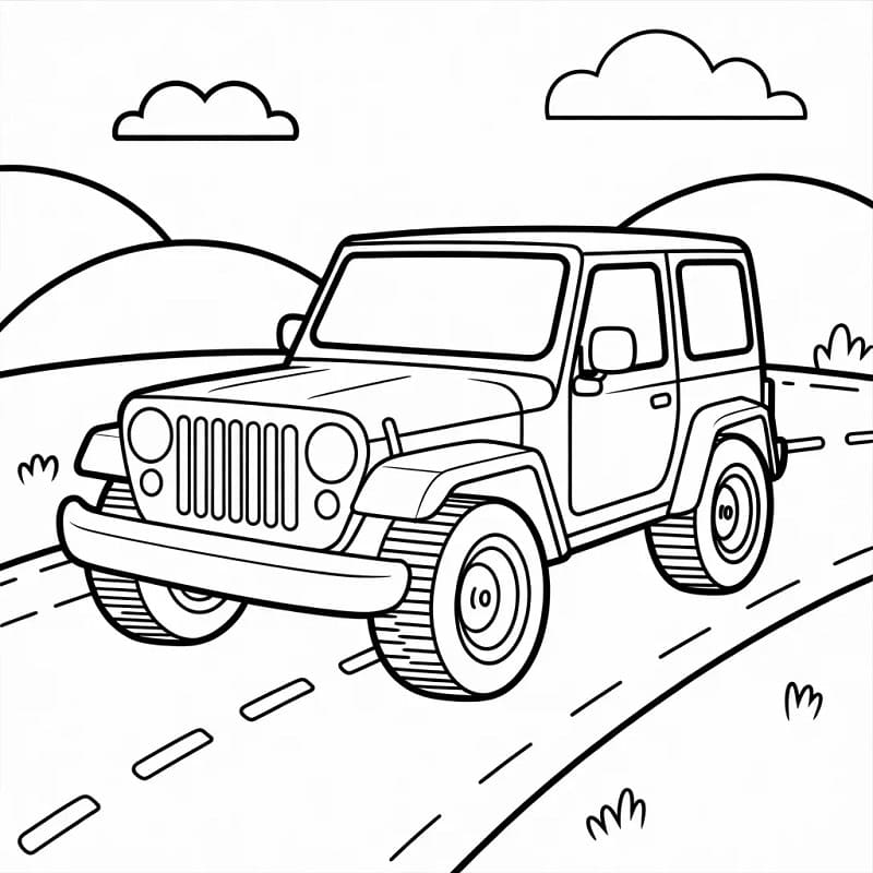 Jeep Bild ausmalbilder