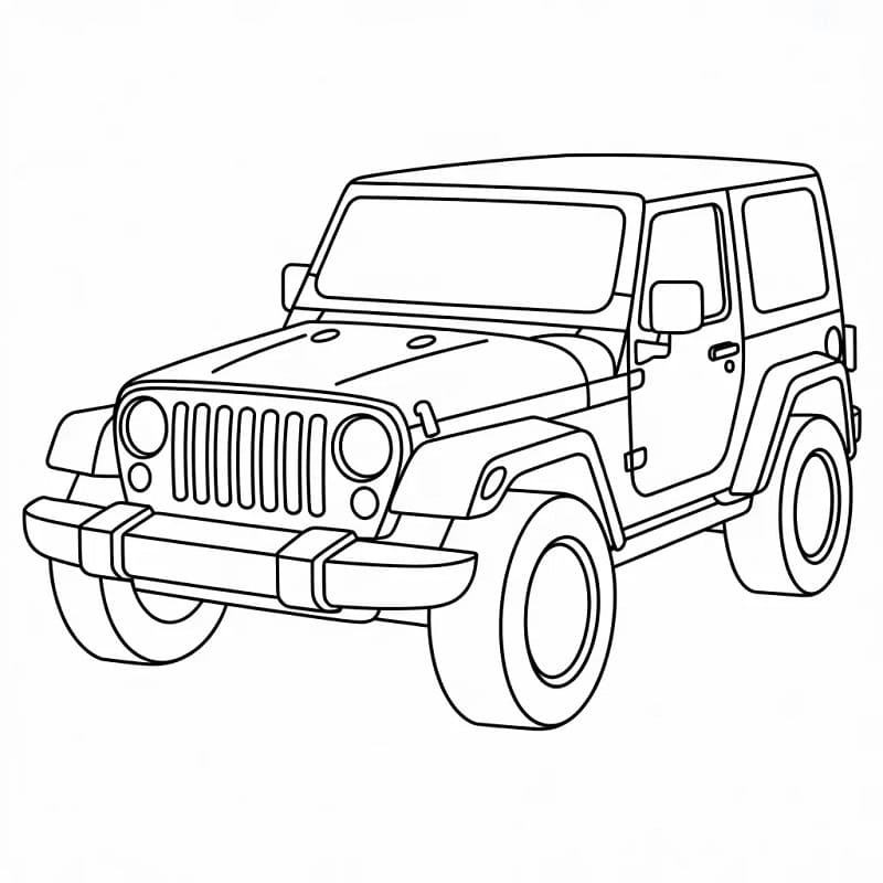 Jeep Malvorlage ausmalbilder