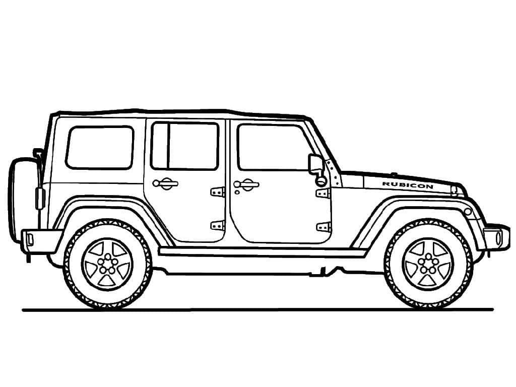 Jeep für 2-jährige Kinder ausmalbilder