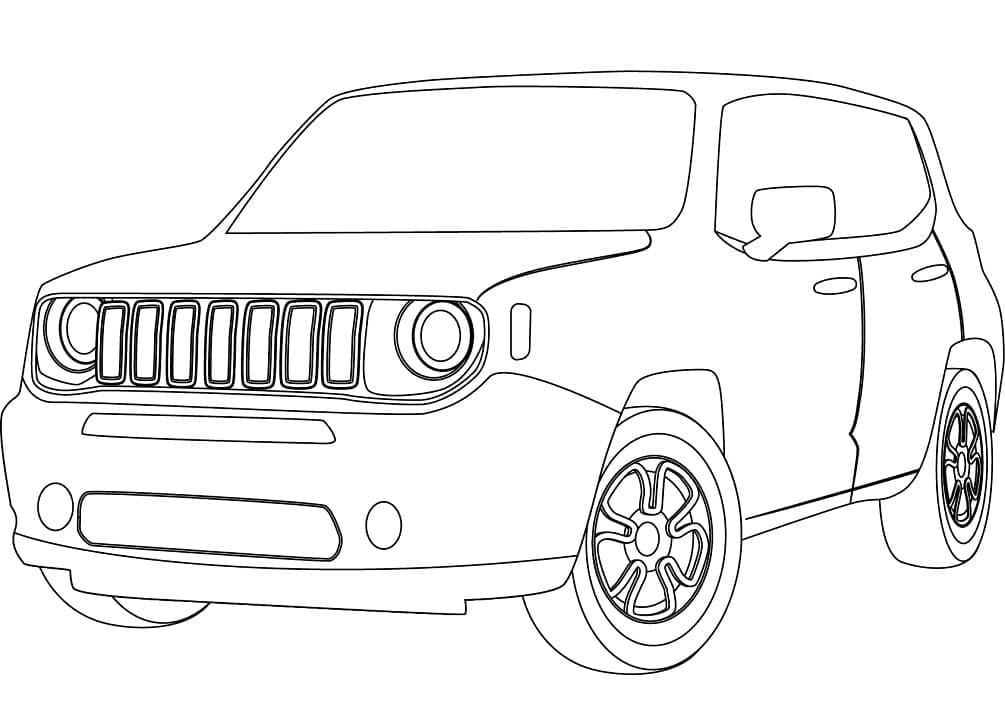 Jeep für 3-jährige Kinder ausmalbilder