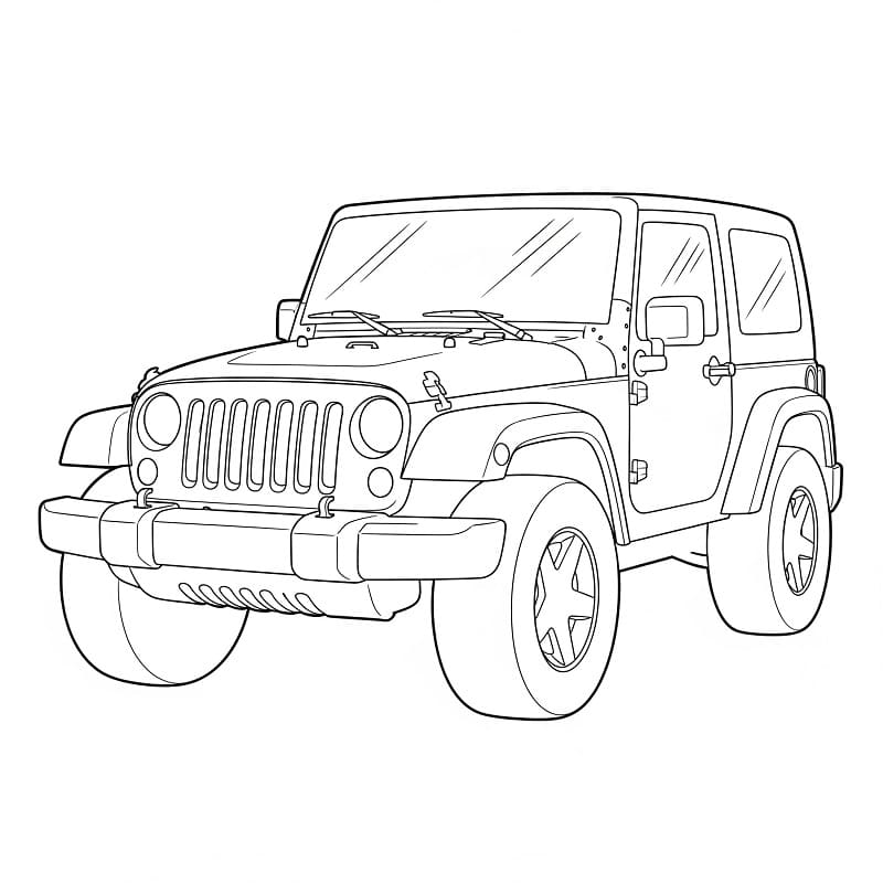 Jeep gratis ausmalbilder