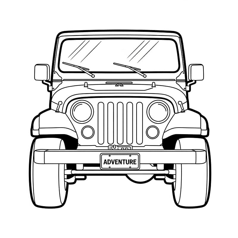 Jeep kostenlos verfügbar ausmalbilder