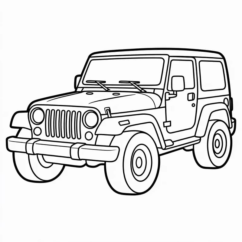 Jeep kostenloses Bild ausmalbilder