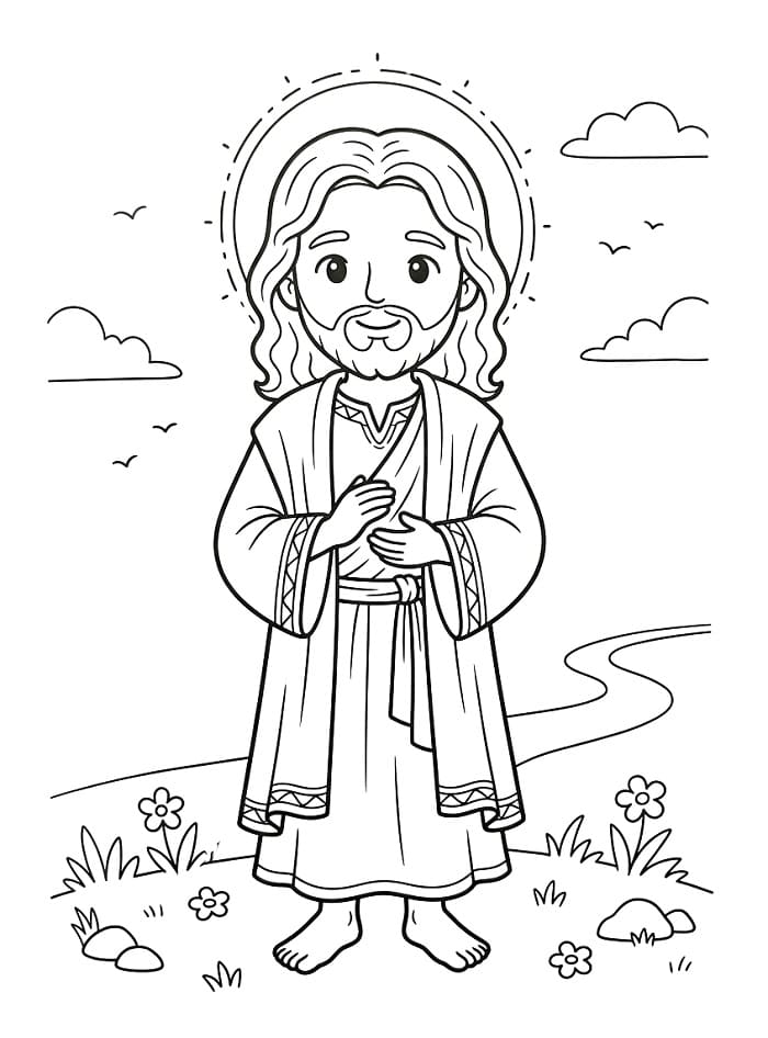 Jesus aus der Bibel ausmalbilder