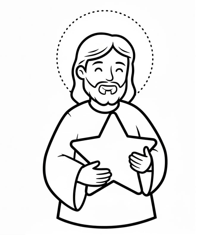 Jesus druckbares Bild ausmalbilder