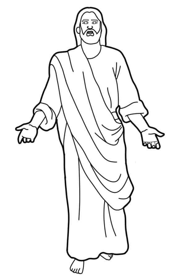 Jesus für 4-jährige Kinder ausmalbilder