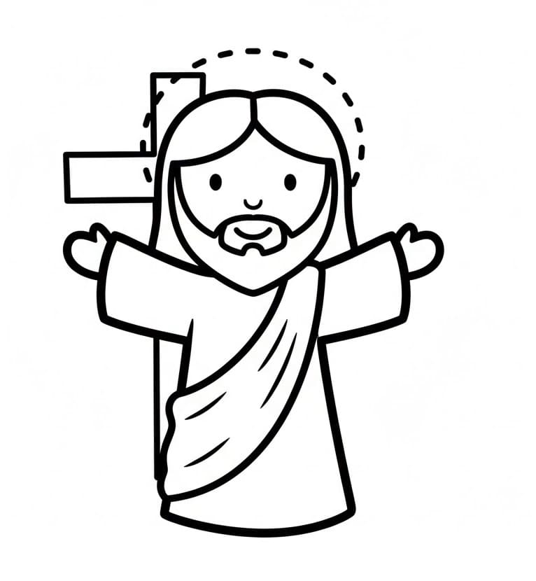 Jesus kostenlos für Kinder ausmalbilder