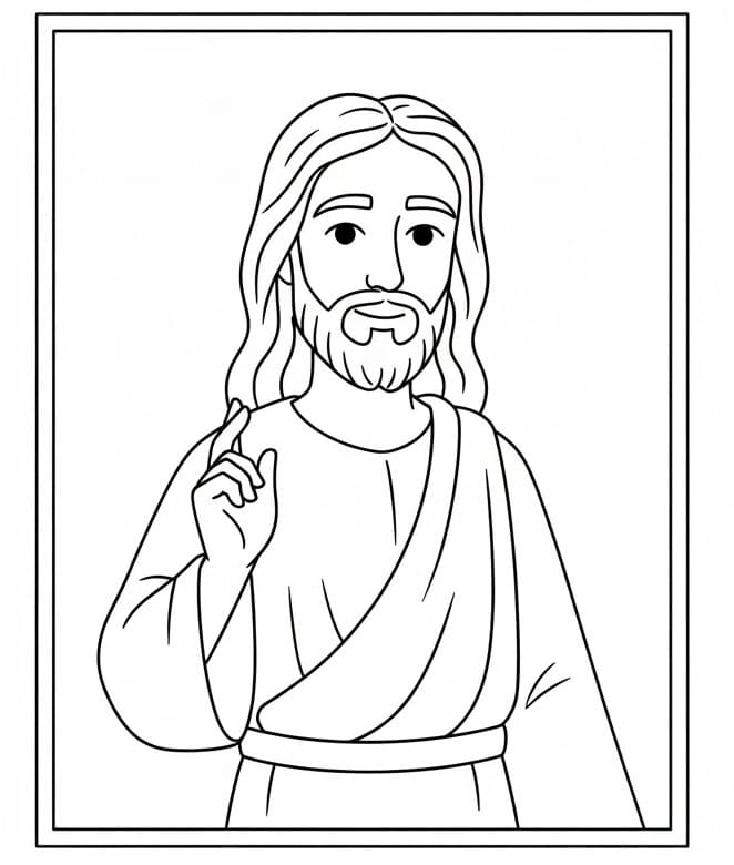 Jesus zum Drucken ausmalbilder