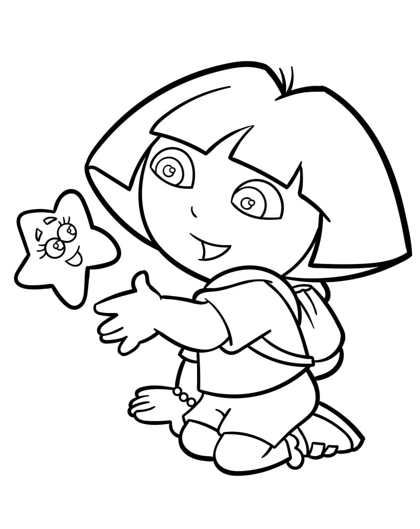 Kleine Dora ausmalbilder