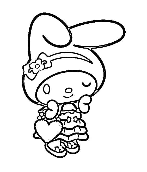 Kleine My Melody ausmalbilder