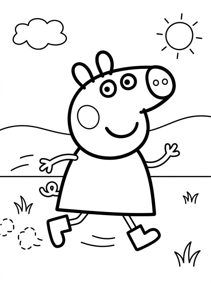 Kleine süße Peppa Wutz ausmalbilder