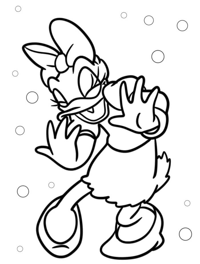 Kostenfrei druckbare Daisy Duck Vorlage ausmalbilder