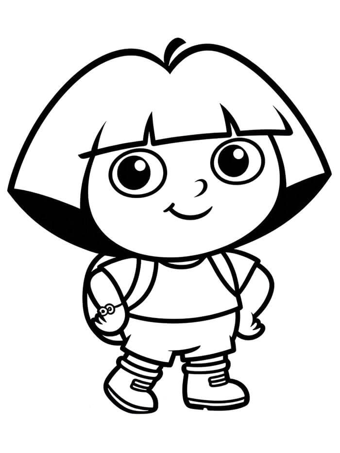 Kostenfrei druckbare Dora Vorlage ausmalbilder