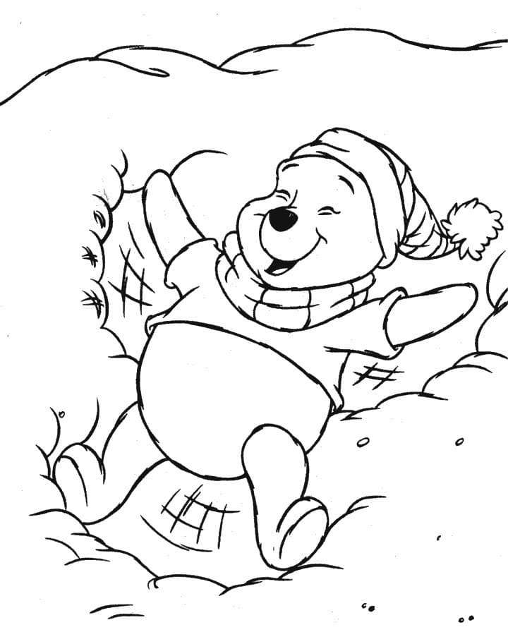 Kostenfrei druckbare Winnie Puuh Vorlage ausmalbilder