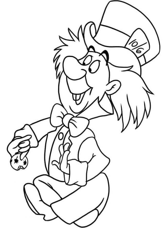 Kostenfrei druckbares Alice im Wunderland ausmalbilder